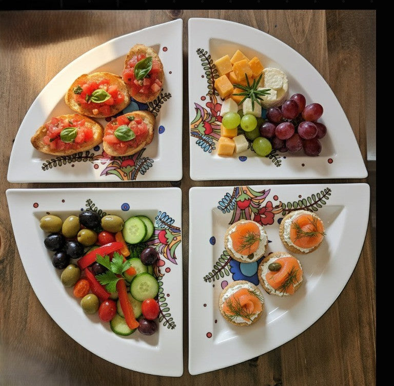 Villeroy & Boch New Wave Acapulco: Dreieckteller / Triangel / Teller dreieckig