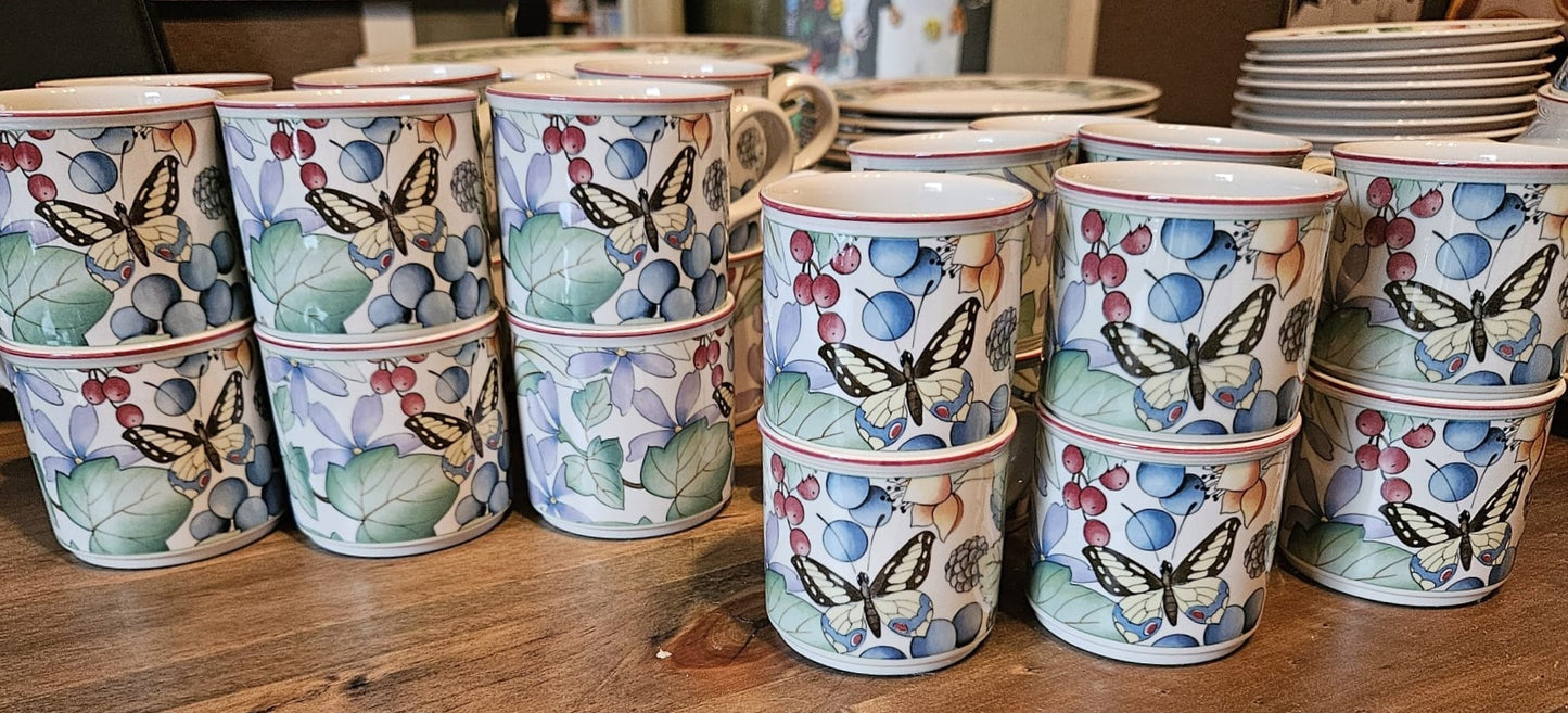 Villeroy & Boch Catalina: Mokkatasse / Espressotasse / kleiner Tasse mit Unterteller (7121116921993)