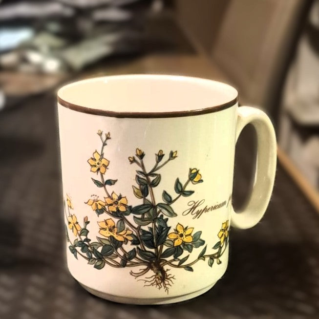 Villeroy & Boch Botanica: Henkelbecher / Kaffeebecher - gelbe Blumen (7120727539849)
