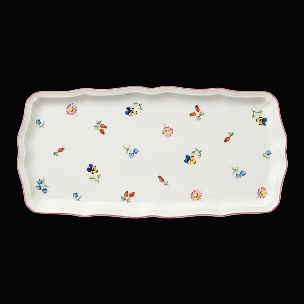 Villeroy & Boch Petite Fleur: Königskuchenplatte / Stollenplatte / Kuchenplatte