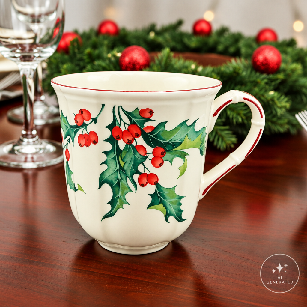 Villeroy & Boch Holly: Henkelbecher / Kaffeebecher - Weihnachten