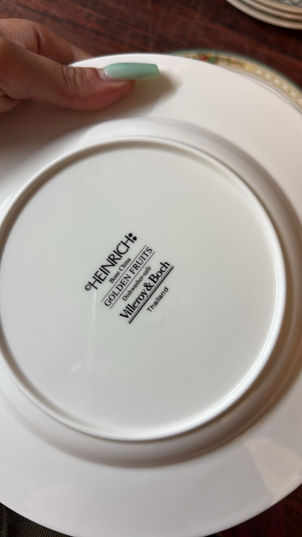 Villeroy & Boch Golden Birds: Kuchenteller / Frühstücksteller Fruits - neu (9450110353732)