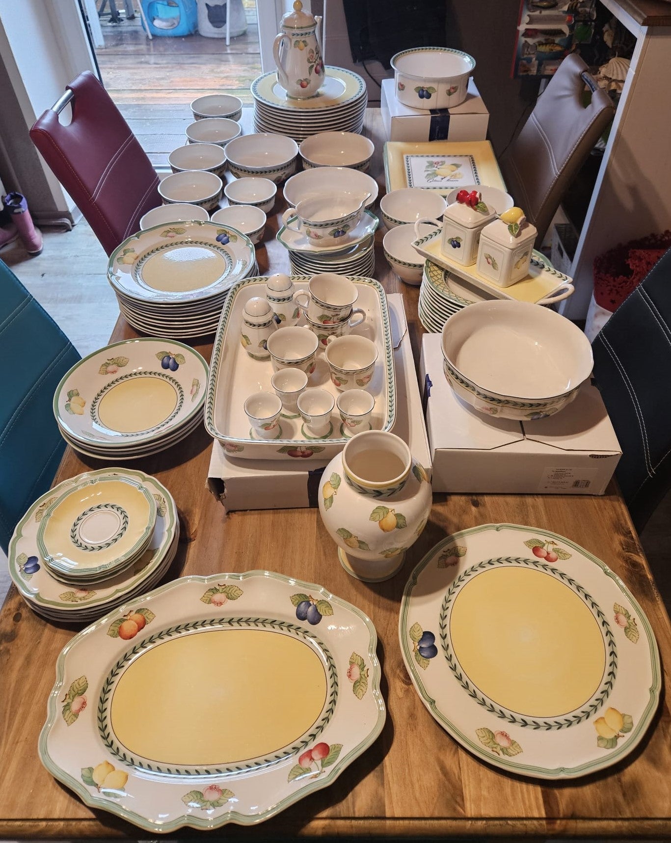 Villeroy & Boch French Garden: Speiseteller / flacher Teller Macon - quadratisch (14878010179908)