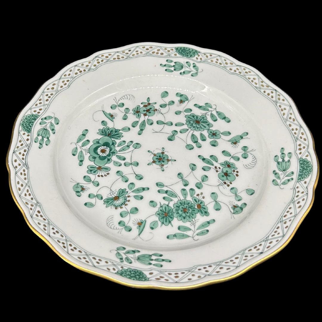 Meissen indisch grün reich: Kuchenteller / Frühstücksteller (9600975372612)