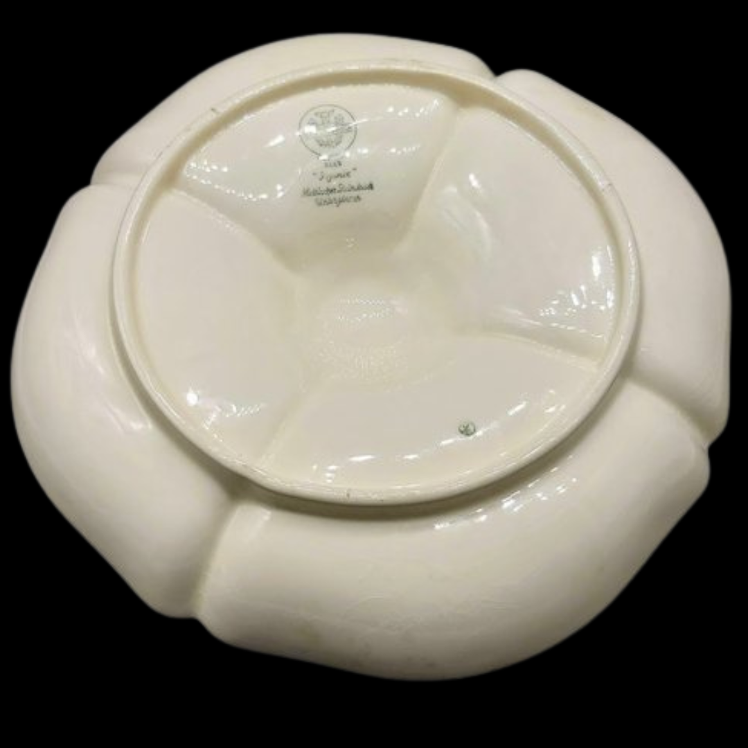 Villeroy & Boch Phoenix rot: Griffschale / Schale mit Einteilungen und Griff (7120870015113)