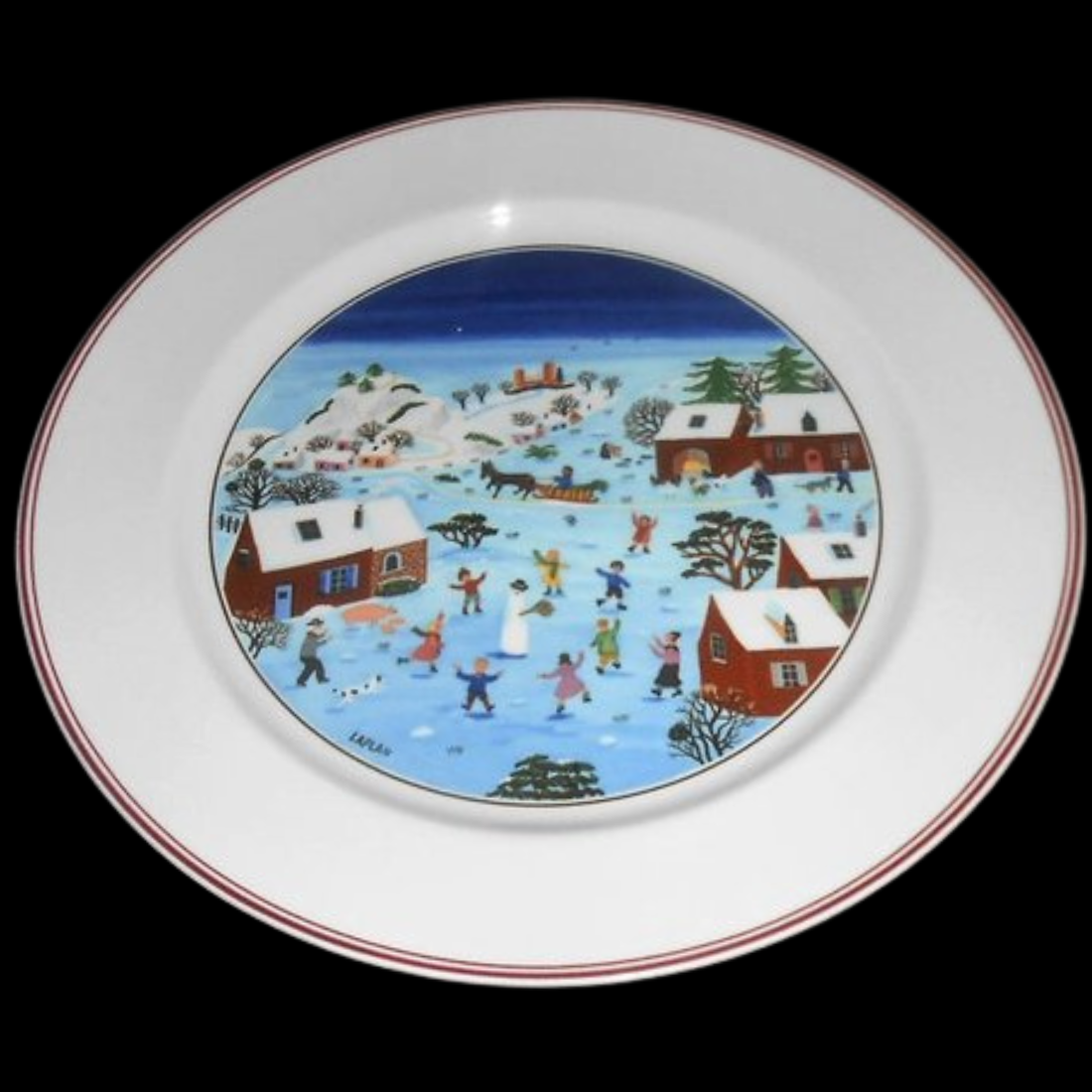 Villeroy & Boch Naif Christmas: Speiseteller / flacher Teller Schneemann (7120739827849)