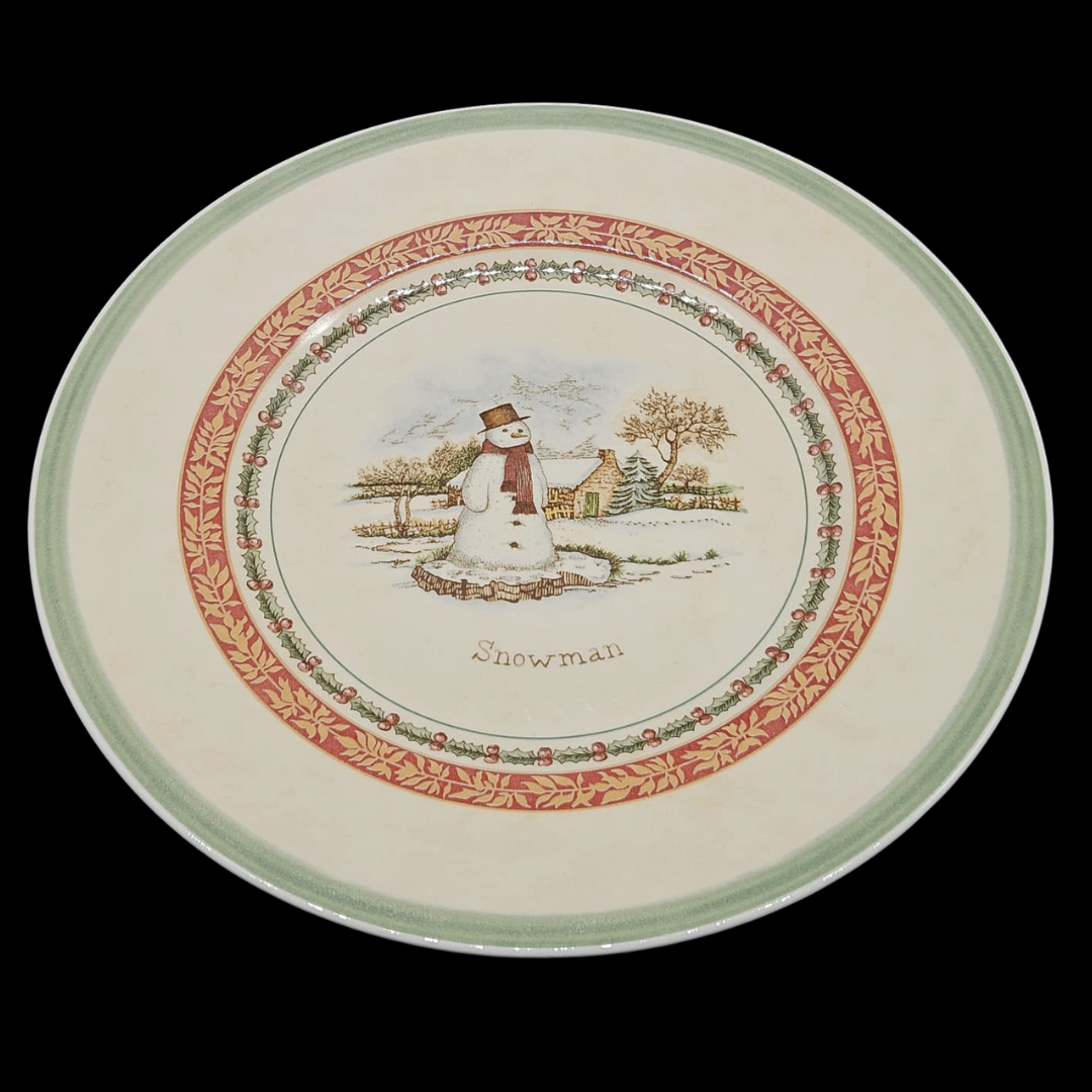 Villeroy & Boch Festive Memories: Kuchenteller / Frühstücksteller Snowman (Schneemann) - neu (14861615923524)