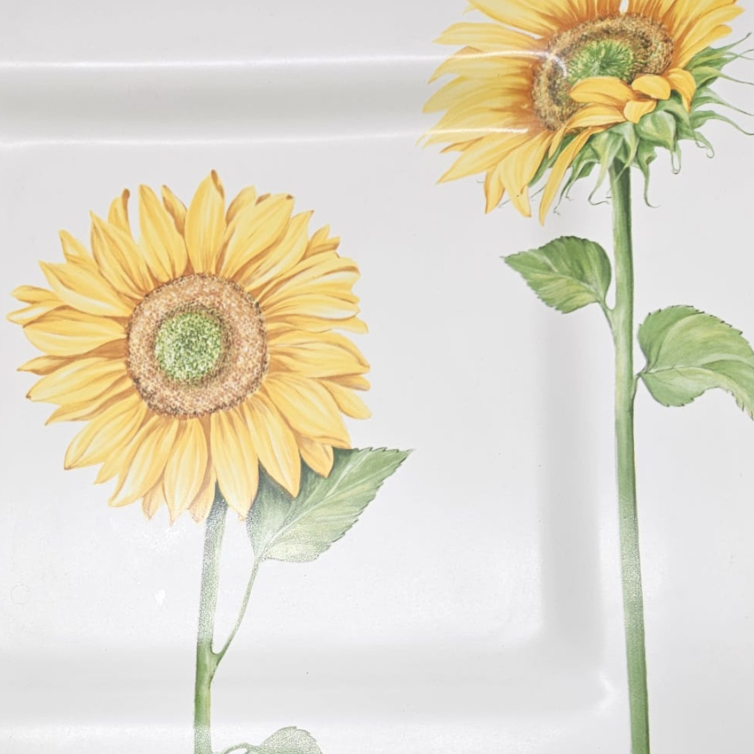 Villeroy & Boch Flora Summerfield: Platte / Teller / Schale, viereckig 38 cm (14861629096260)