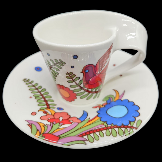 Villeroy & Boch New Wave Acapulco: Mokkatasse / Espressotasse mit Unterteller (14917547360580)