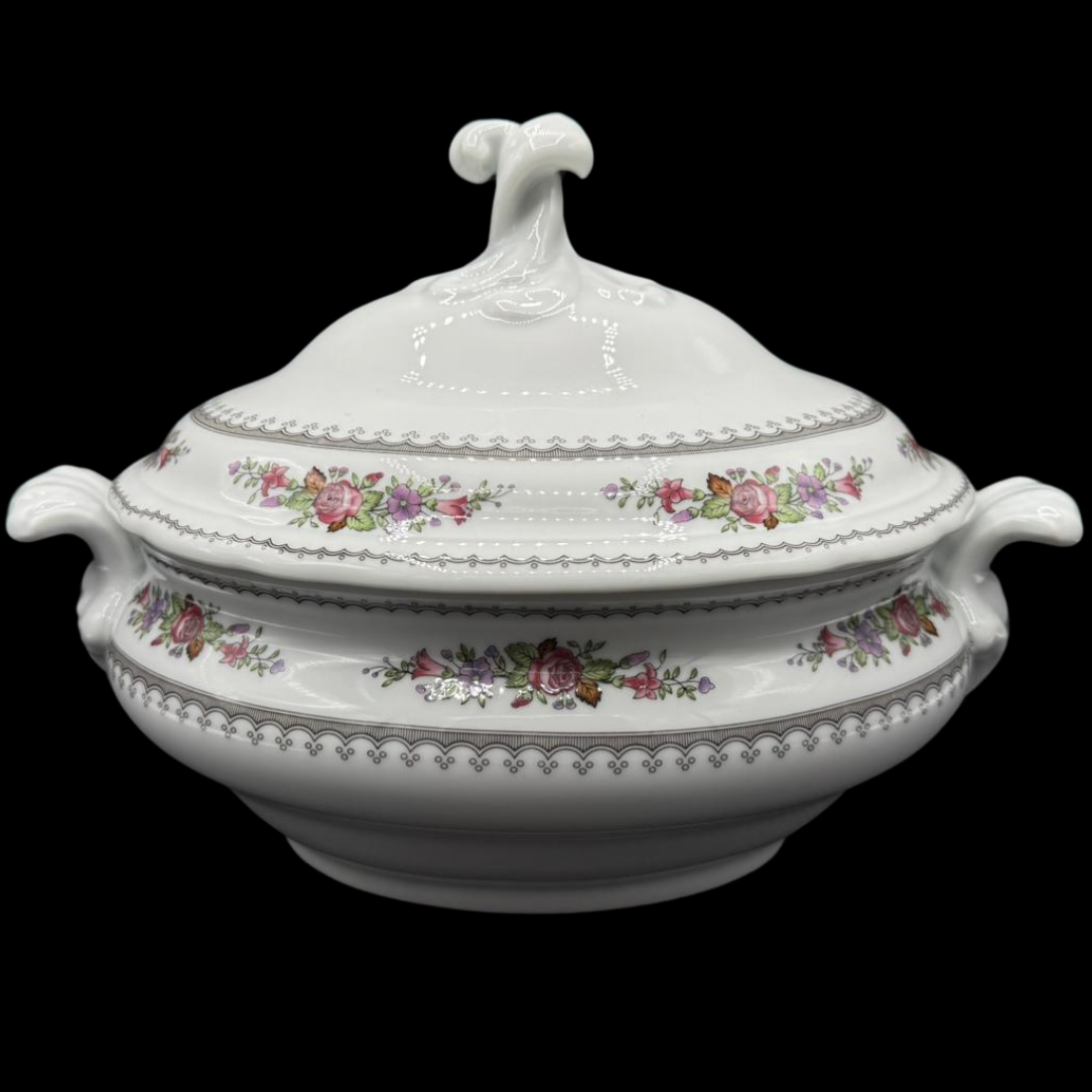 Hutschenreuther Arabella: Suppenterrine / Terrine (14936535695684)