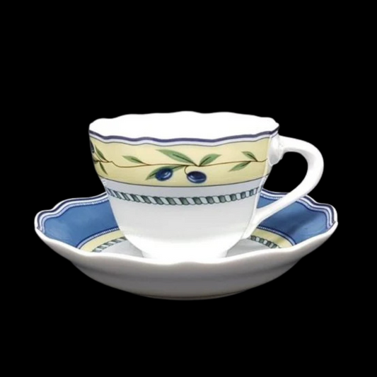 Hutschenreuther Medley Valdemossa: Mokkatasse / Espressotasse mit Unterteller (7120778428553)