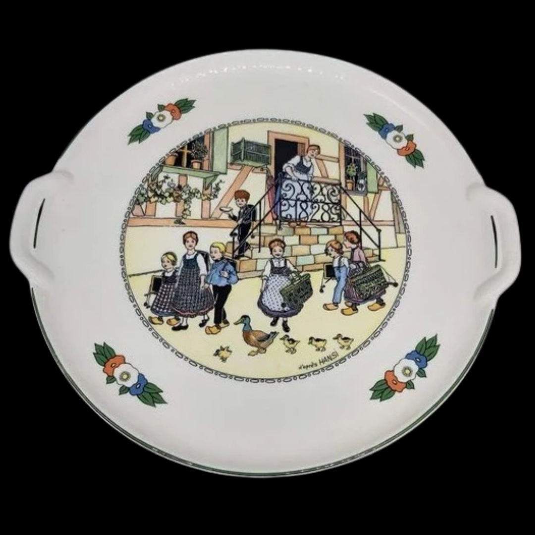 Villeroy & Boch Hansi d´alsace: Tortenplatte / Kuchenplatte - sehr selten (7121005936777)