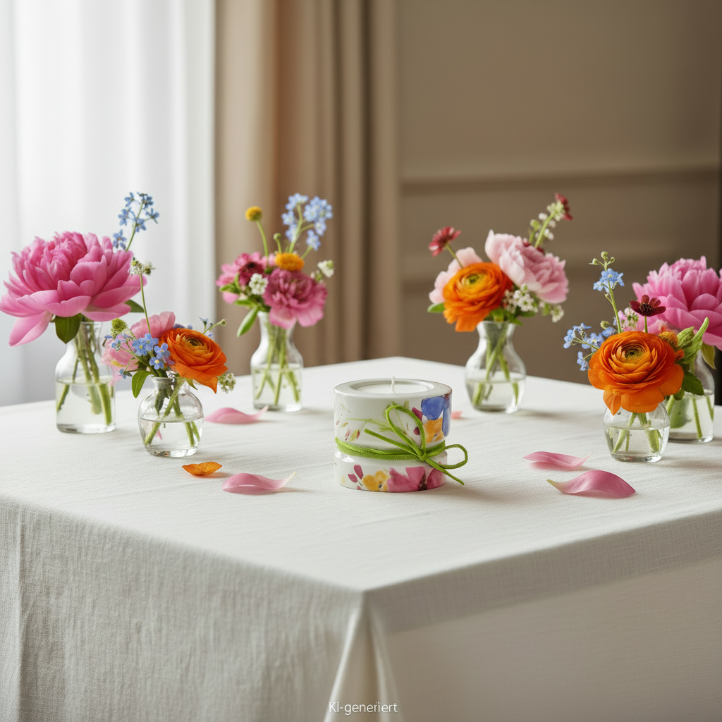 Villeroy & Boch Mariefleur Spring: Teelichthalter - niedrig