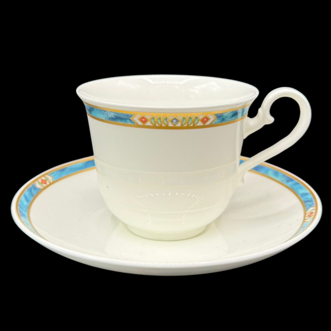 Villeroy & Boch Villa Magica: Kaffeetasse / Tasse mit Unterteller (15149307461956)