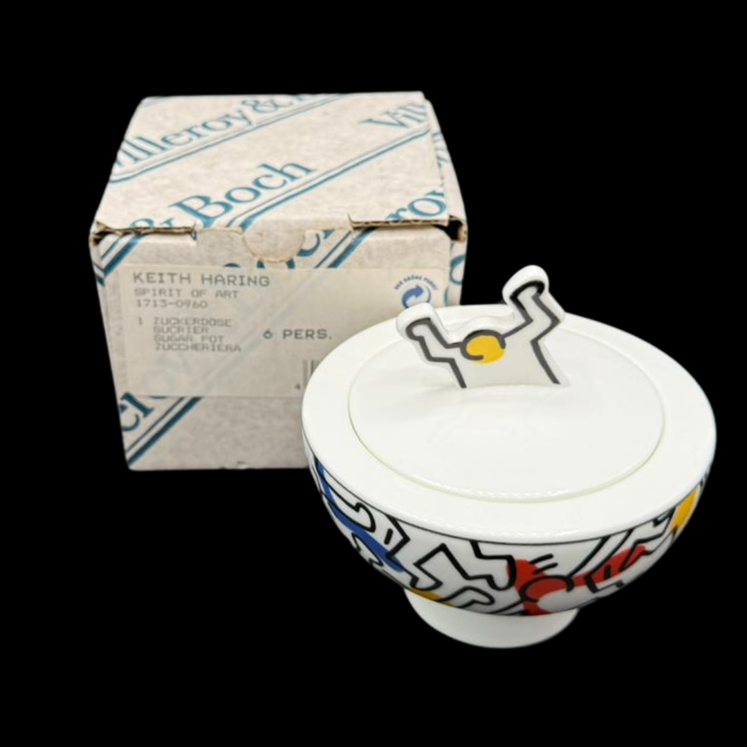 Villeroy & Boch Keith Haring: Zuckerdose - in OVP (15149418053956)