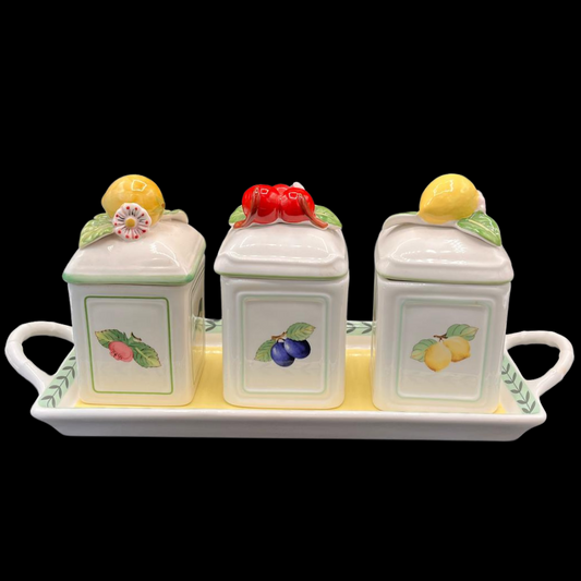 Villeroy & Boch French Garden Charm: Marmeladedosen mit Tablett (15158011855172)