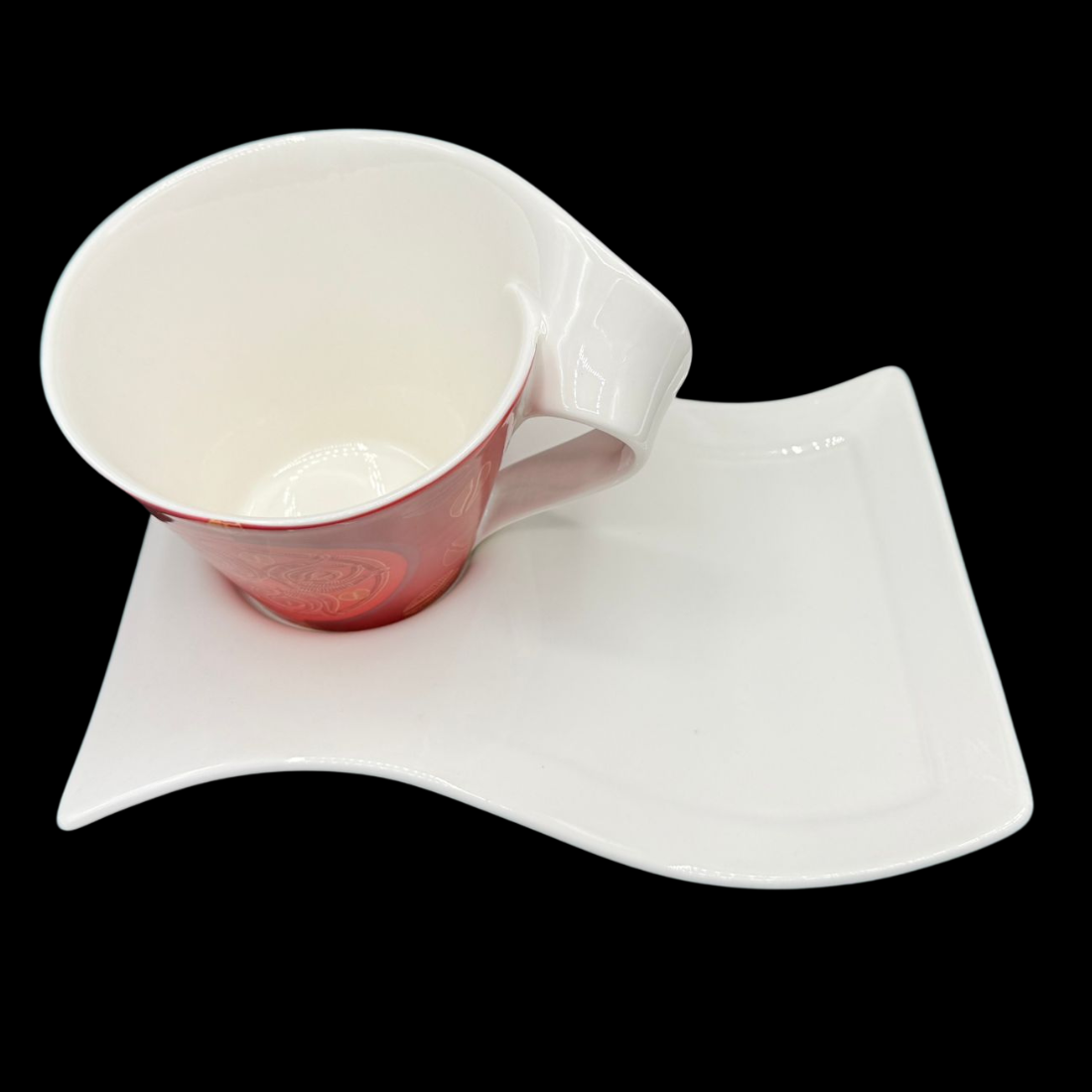 Villeroy & Boch New Wave: Jumbotasse / Cappuccinotasse mit Unterteller - (15190983901508)