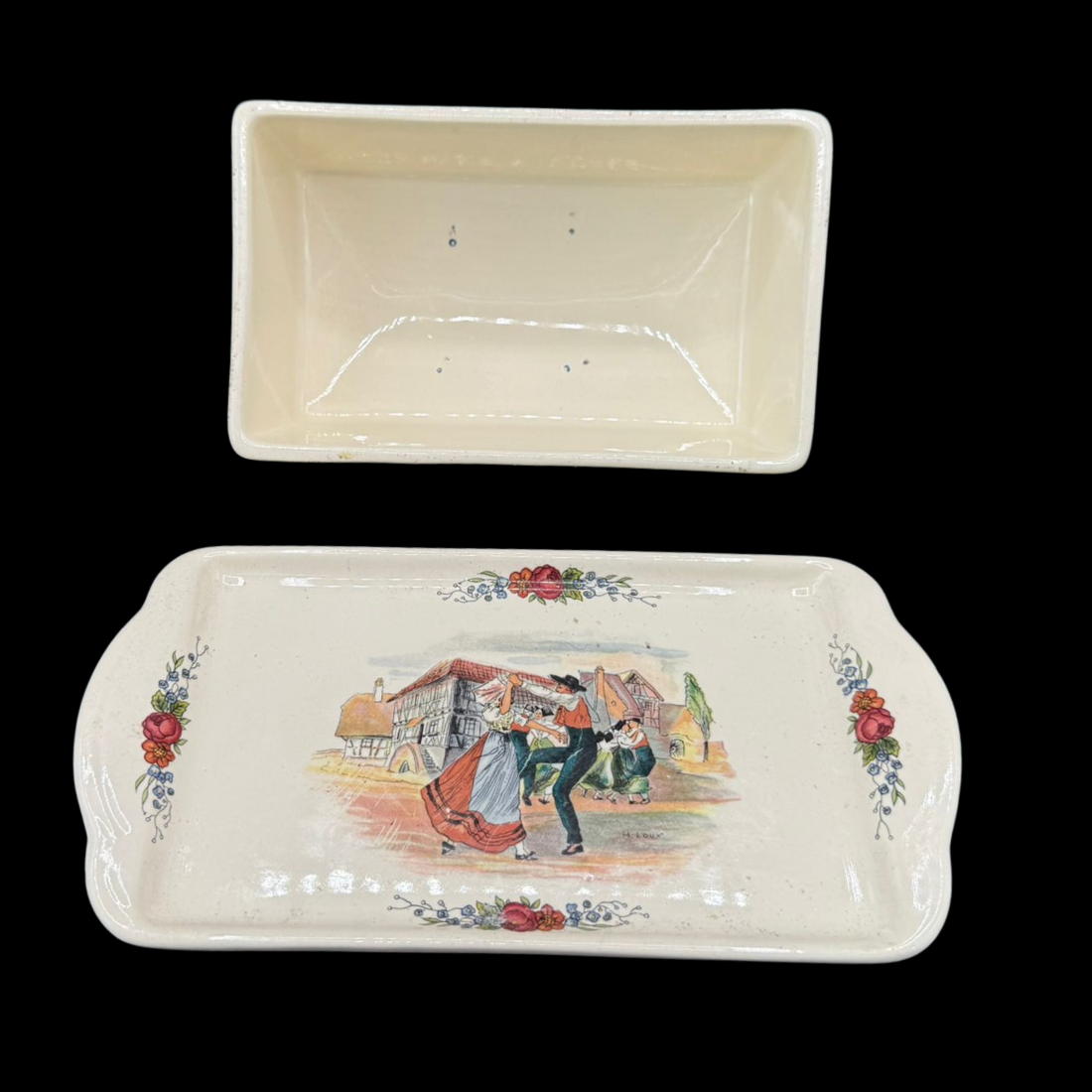 Sarreguemines Obernai France: Butterdose (15237325619524)