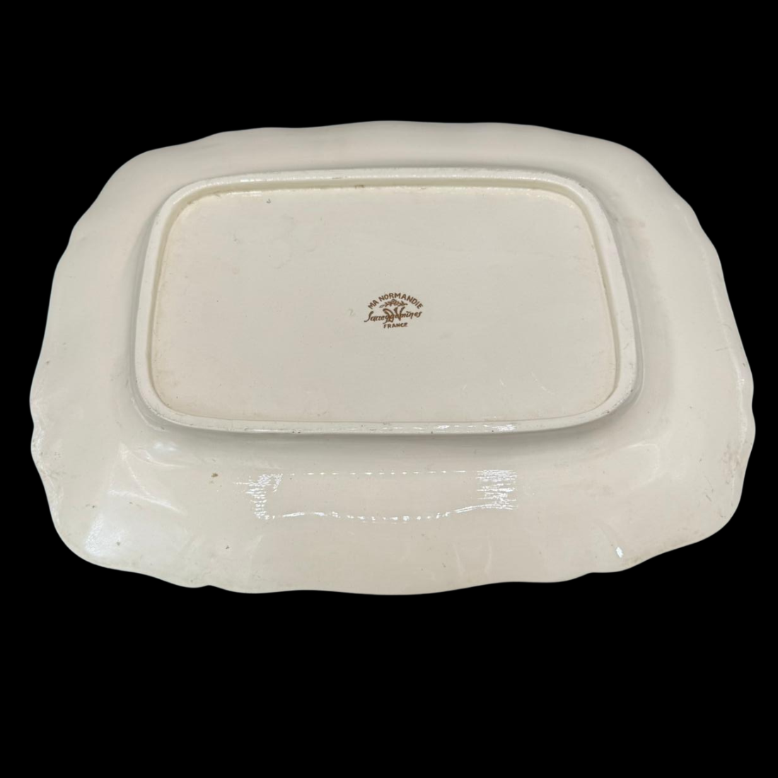 Sarreguemines Obernai France: Fleischplatte / Platte - 38 cm (15239054885188)