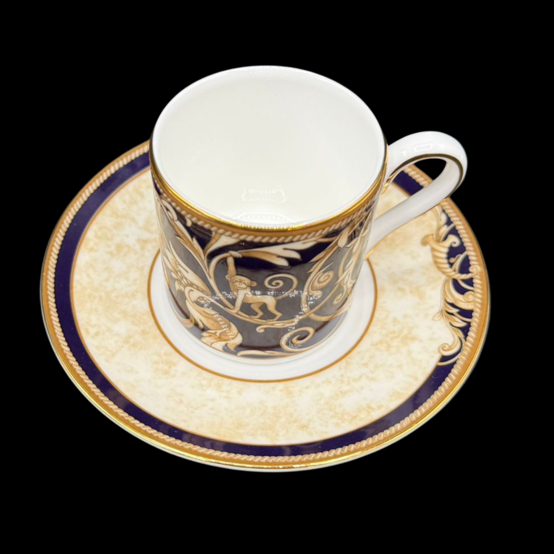 Wedgwood Cornucopia: Mokkatasse / Espressotasse mit Unterteller - neu (15239608828228)