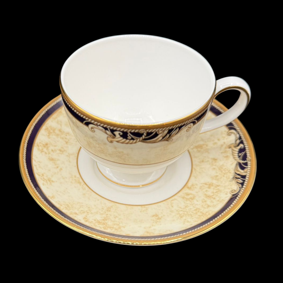 Wedgwood Cornucopia: Kaffeetasse / Tasse mit Unterteller - neu (15239610859844)