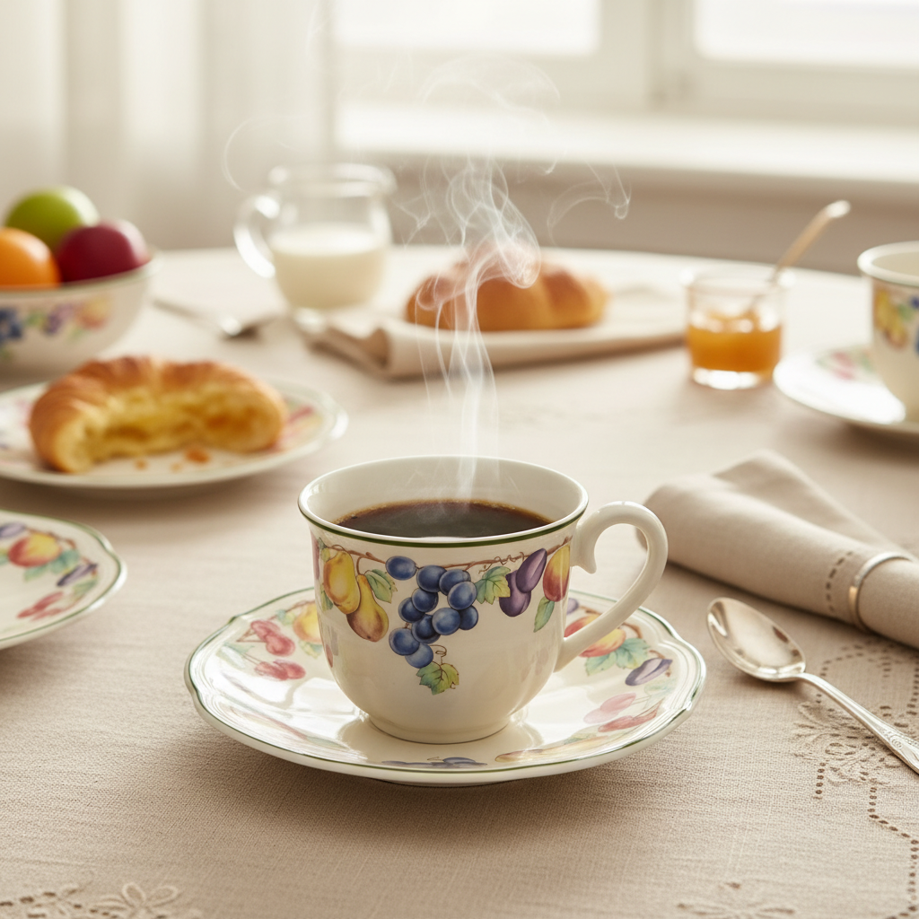 Villeroy & Boch Melina: Kaffeetasse / Tasse mit Unterteller