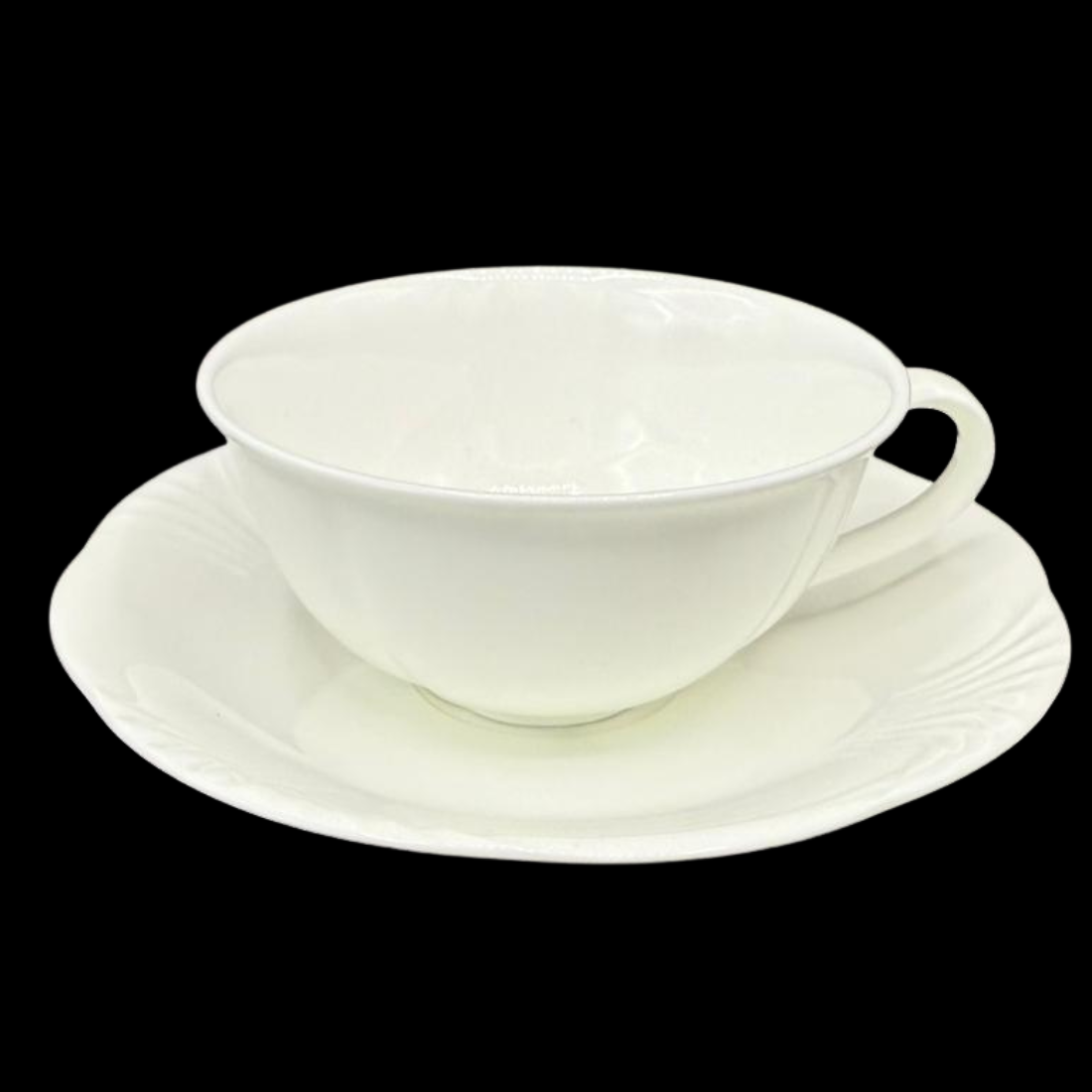 Villeroy & Boch Arco weiss: Teetasse / Tasse mit Unterteller (7121006559369)