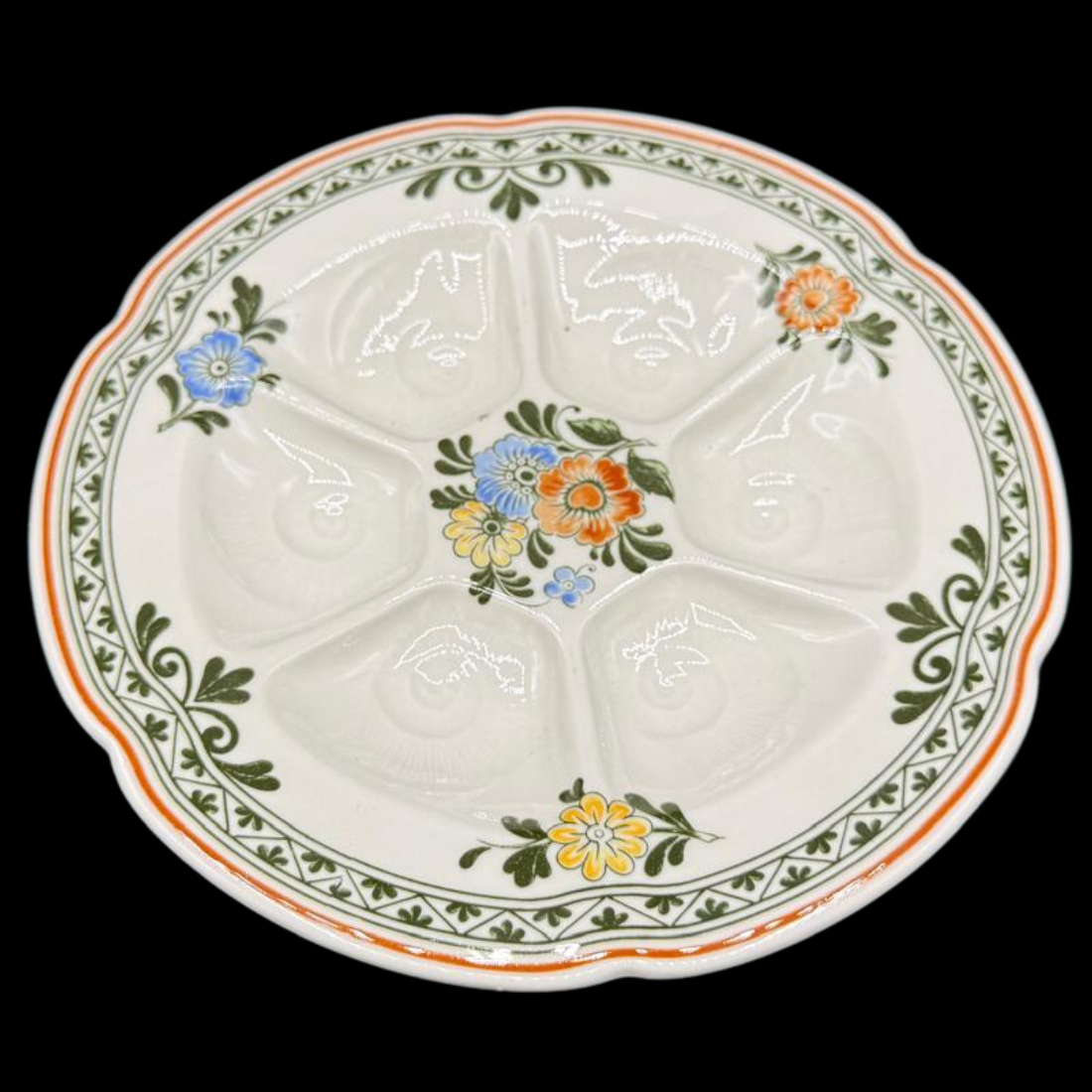 Villeroy & Boch Alt Amsterdam: Schneckenteller / Teller mit Einteilungen (14867832602948)