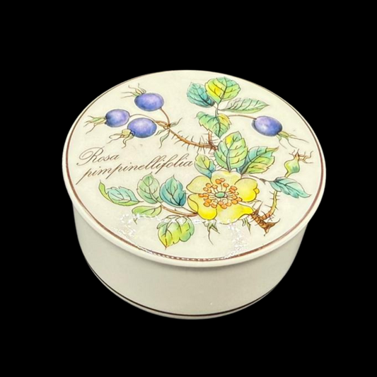 Villeroy & Boch Botanica: Deckeldose 8 cm Rosa pimpinellifolia (7120826597513)