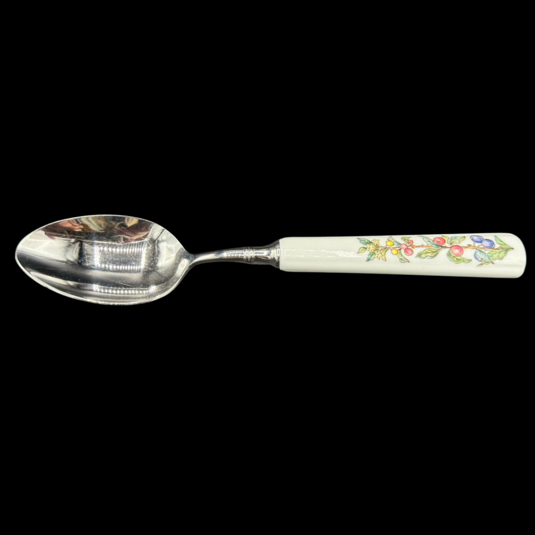 Villeroy & Boch Botanica: Löffel / Suppenlöffel mit Porzellangriff (Besteck) - neue Form (7120854515849)