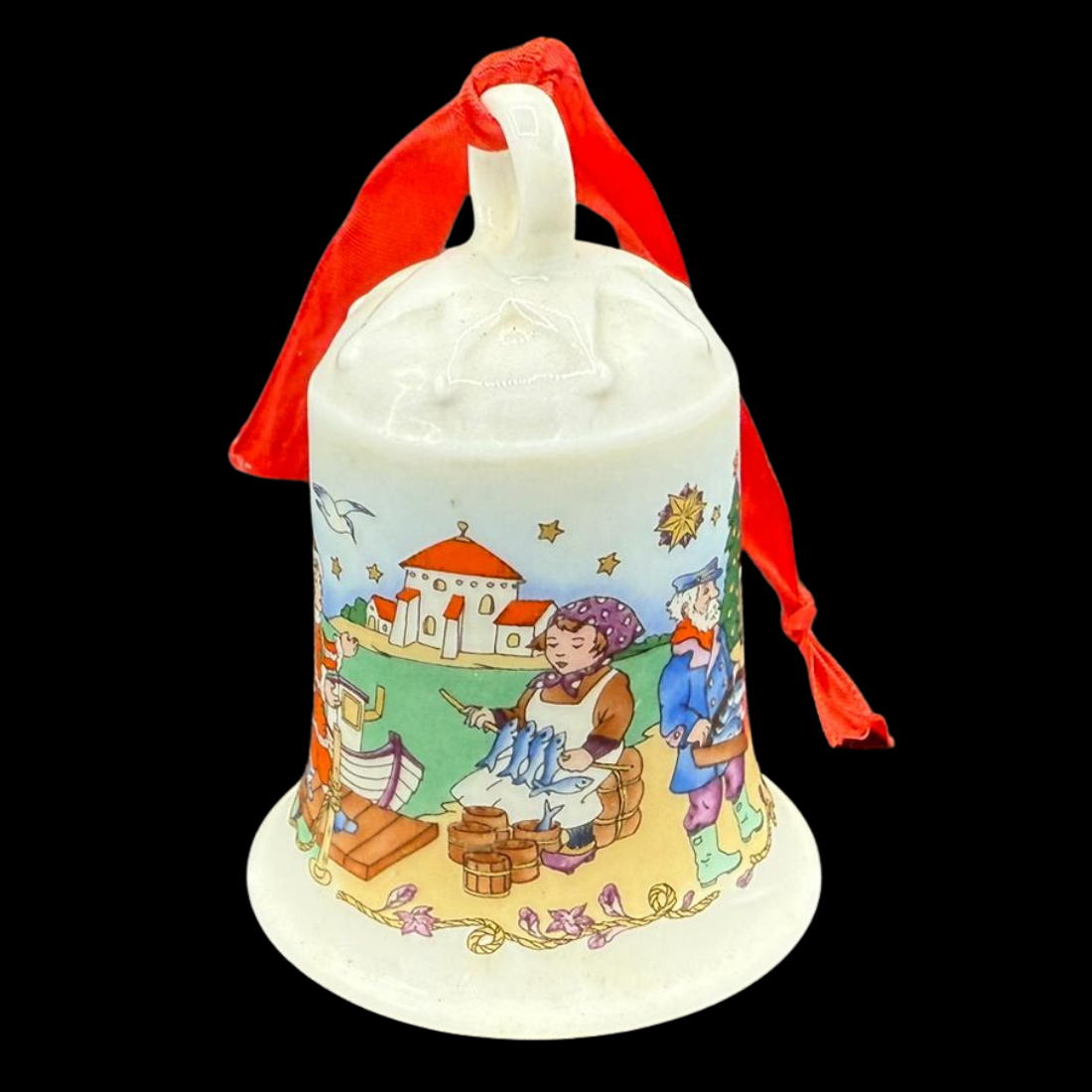 Hutschenreuther Weihnachtsglocke: 1994 Ole Winther - neu und in OVP (15295422628164)