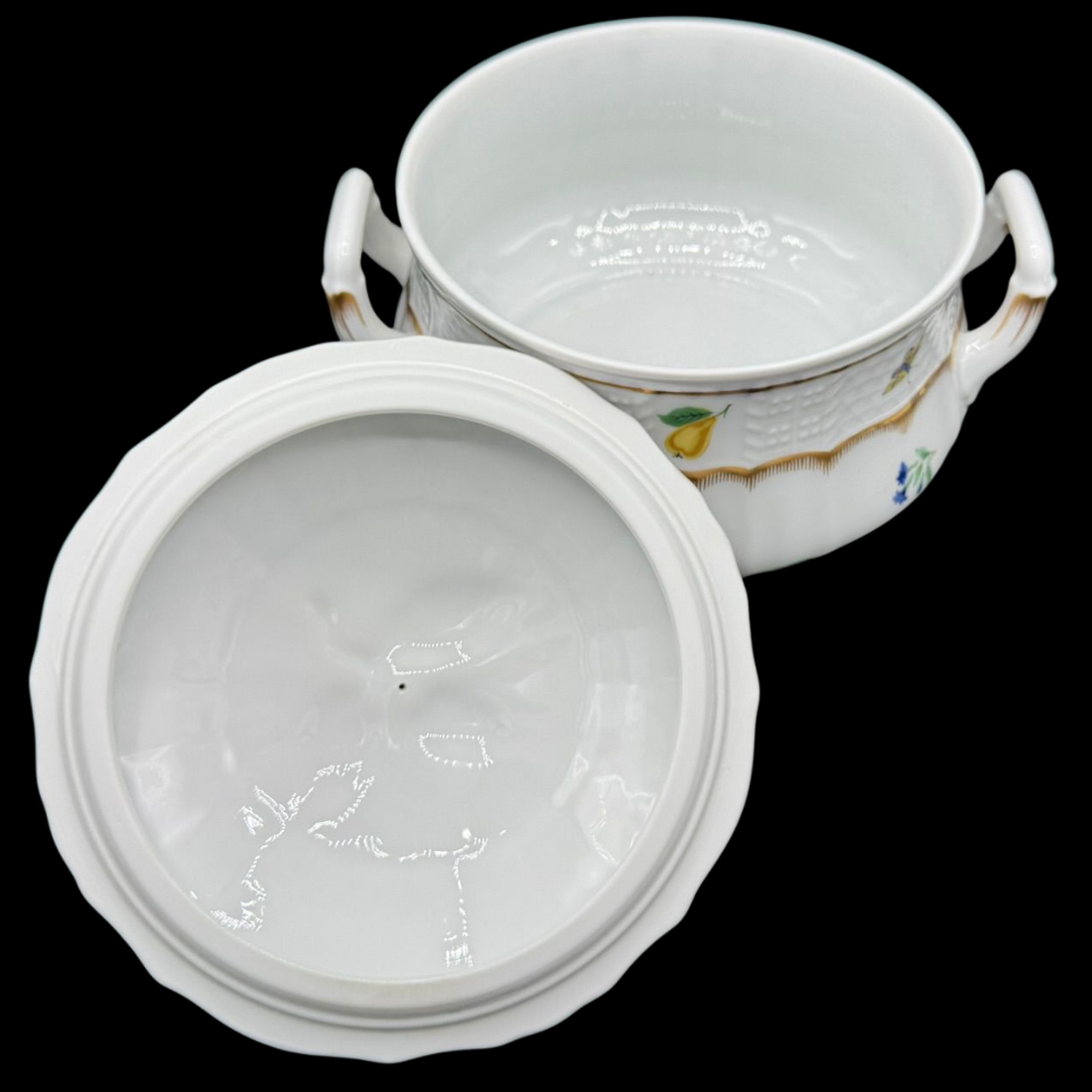 Villeroy & Boch / Heinrich Bel Campo: Terrine / Suppenterrine / Ragoutschüssel mit Deckel, mittel (15295765381444)