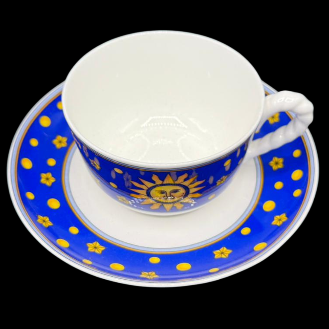 Villeroy & Boch Paloma Picasso Sun Moon and Stars: Teetasse mit Ut blau - neuwertig (7120726032521)