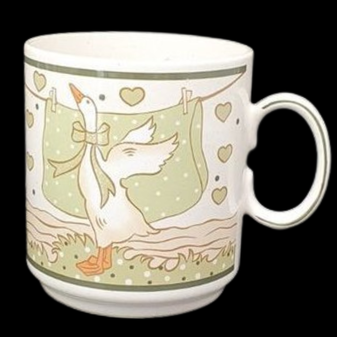 Pfalzkeramik Gänseglück: Kaffeebecher / Henkelbecher Motiv 4