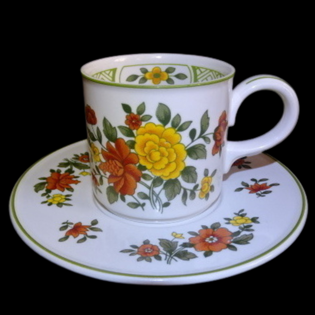 Villeroy & Boch Summerday: Mokkatasse / kleine Tasse mit Unterteller