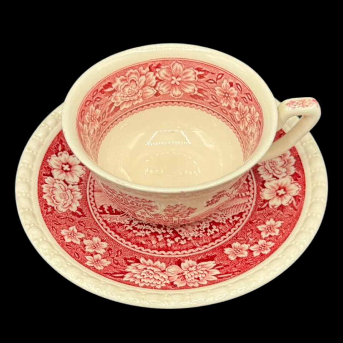 Villeroy & Boch Rusticana rot: Teetasse / Tasse mit Unterteller