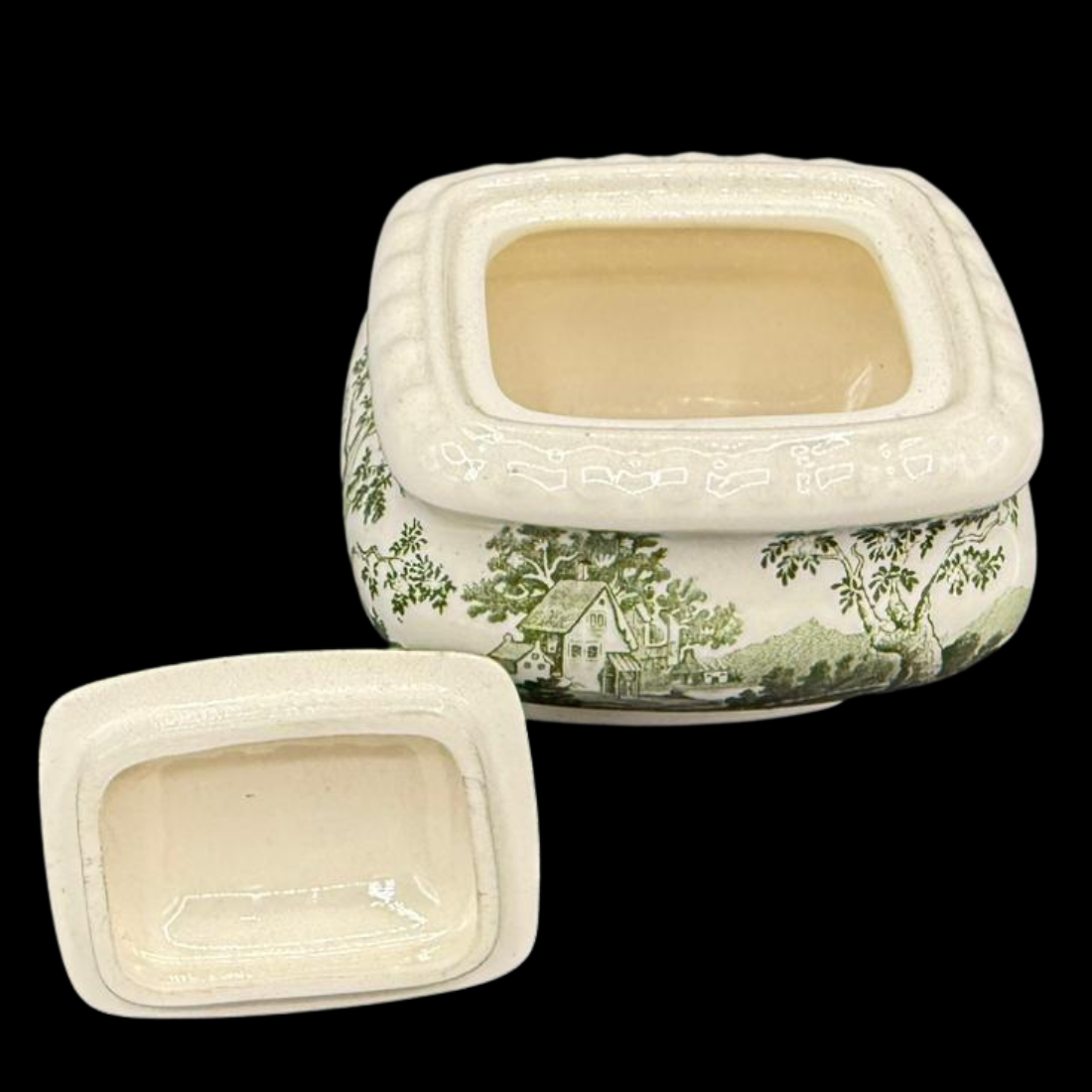 Villeroy & Boch Rusticana grün: Zuckerdose mit Deckel - 8,5 cm