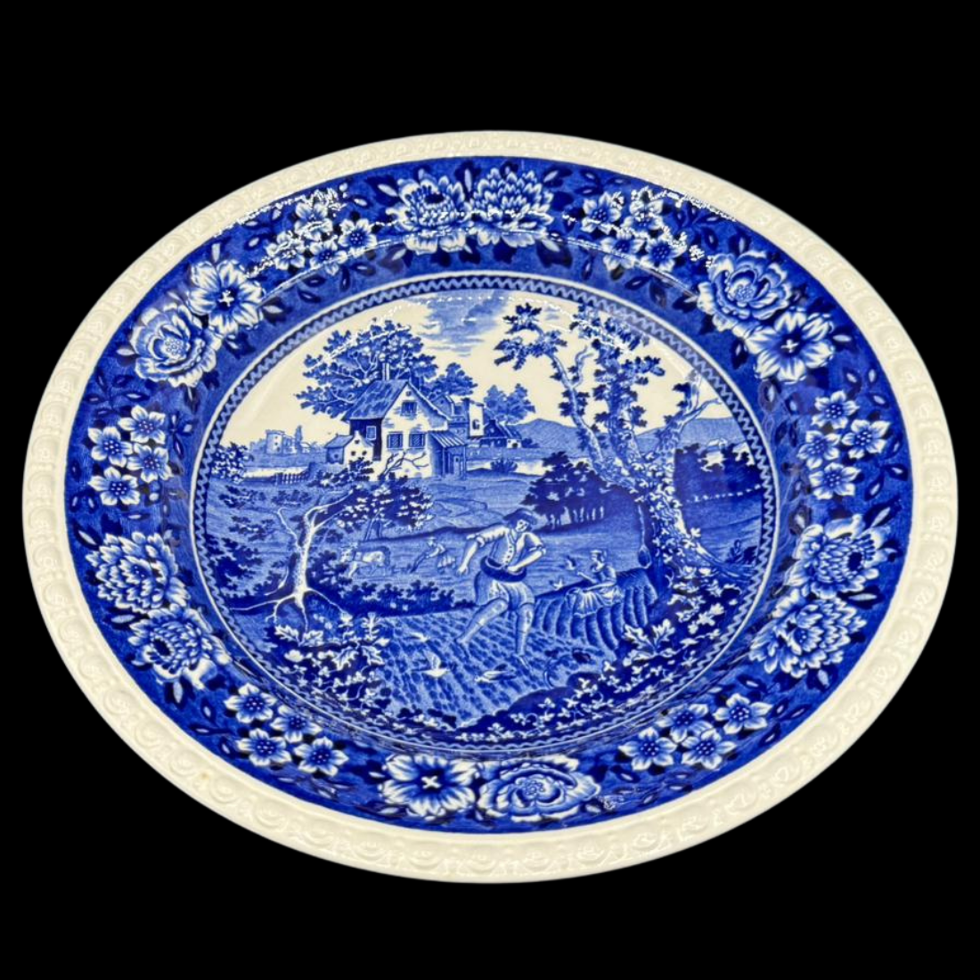 Villeroy & Boch Rusticana blau: Suppenteller / tiefer Teller - neuwertig