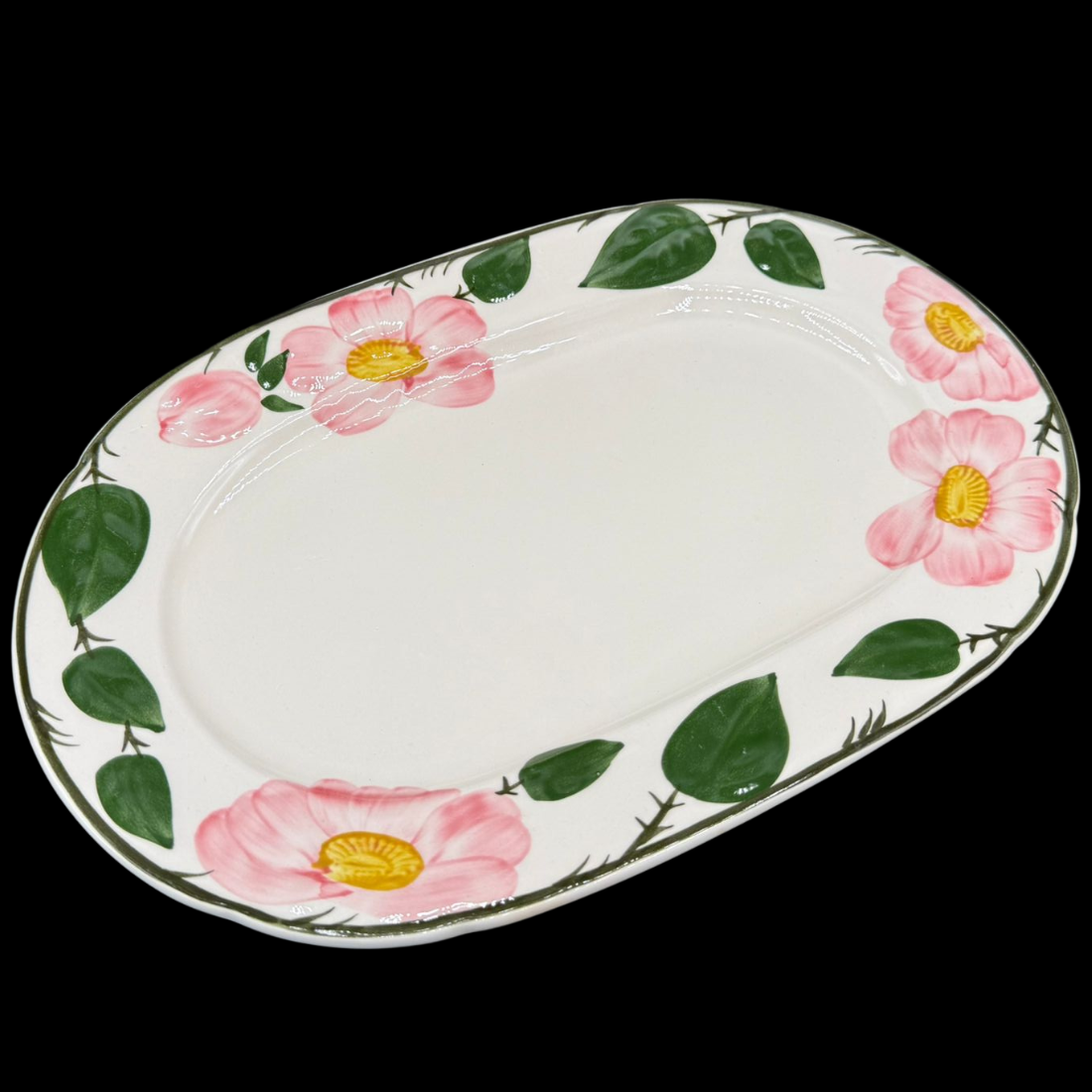 Villeroy & Boch Wildrose: Fleischplatte / Platte 33 x 22 cm - neu