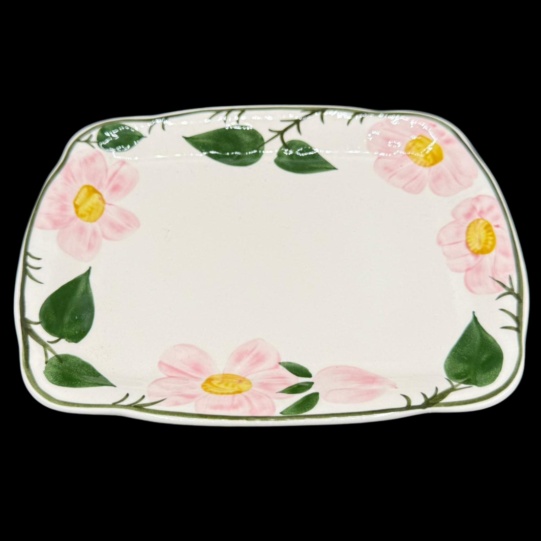 Villeroy & Boch Wildrose: Butterplatte / Wurstplatte / Platte - beschr.