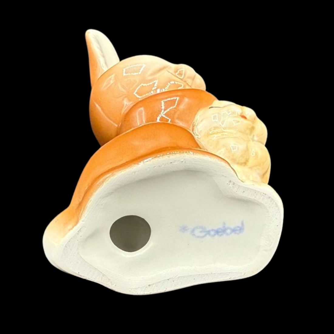 Goebel Porzellanfigur: zwei Hasen - 9,5 cm