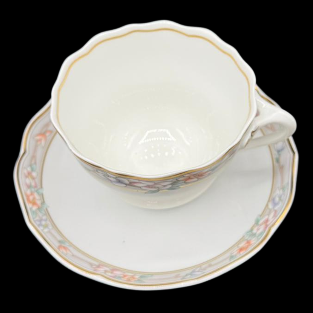 Hutschenreuther Maria Theresia Fürstenau: Kaffeetasse / Tasse mit Unterteller neu
