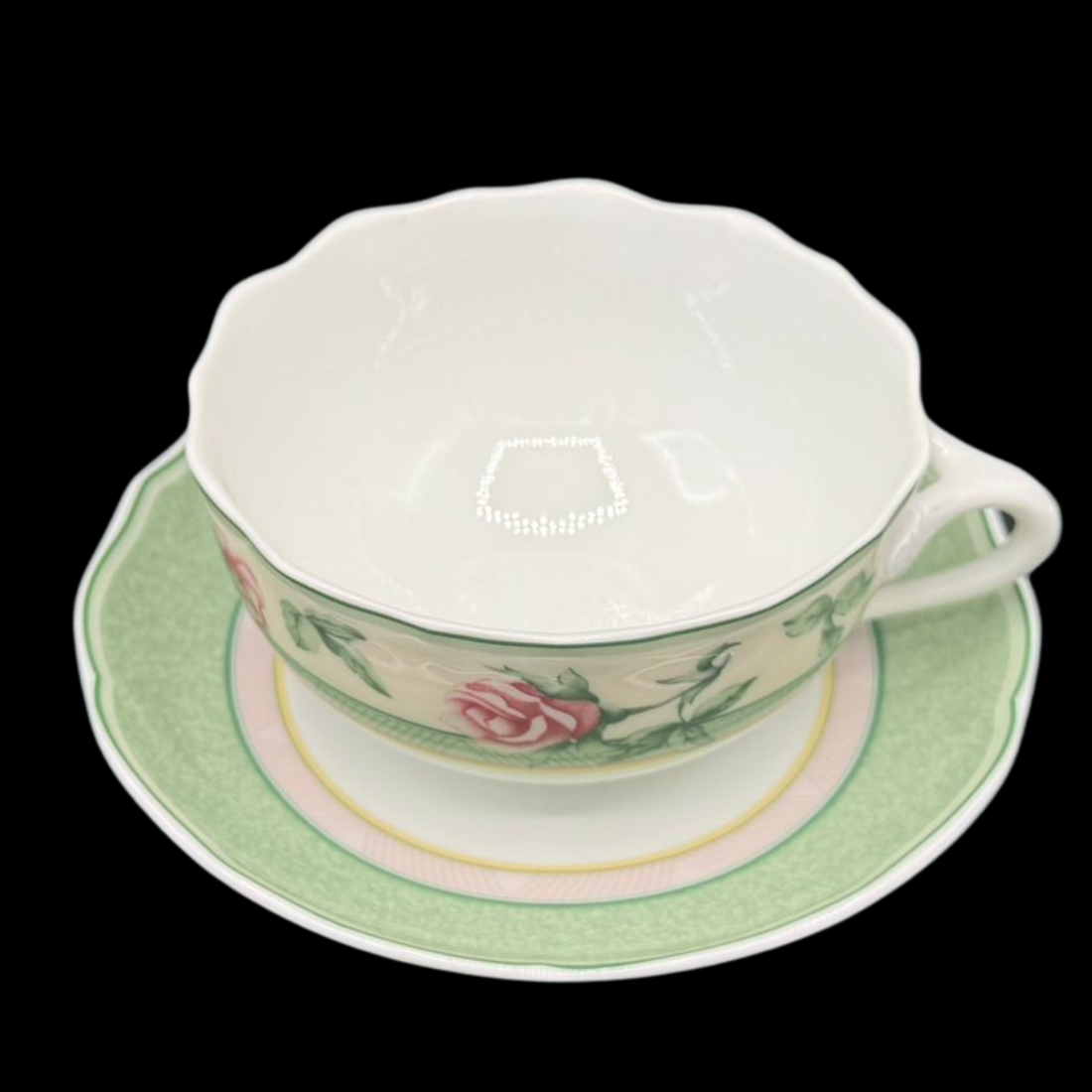 Hutschenreuther Medley Parklane: Teetasse / Tasse mit Unterteller