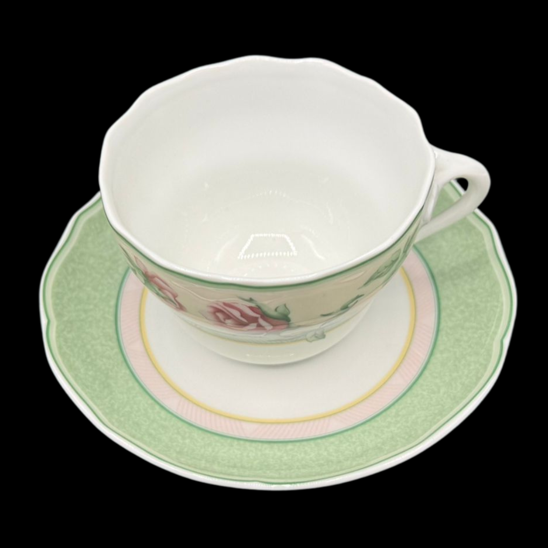 Hutschenreuther Medley Parklane: Kaffeetasse / Tasse mit Unterteller