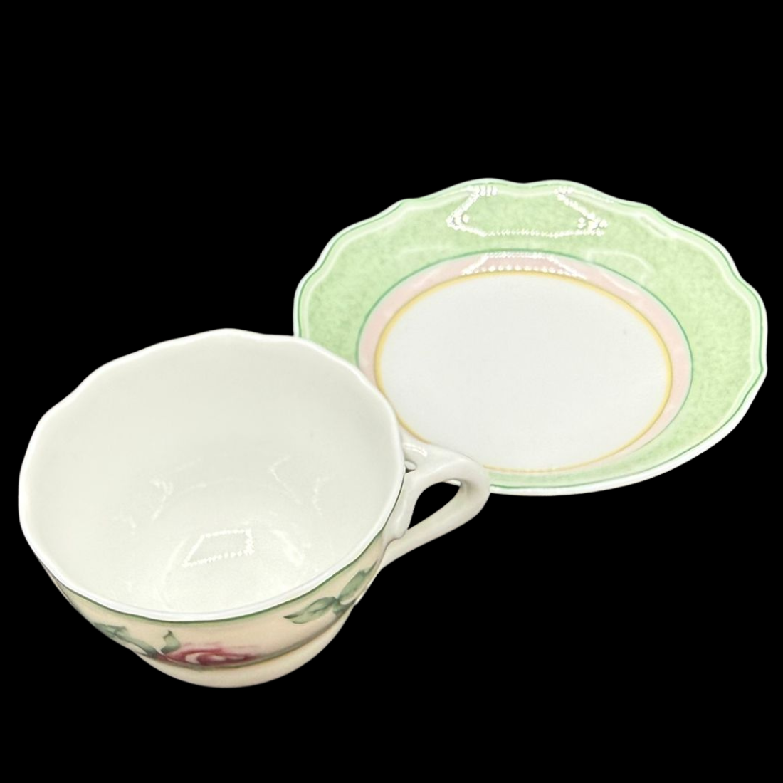 Hutschenreuther Medley Parklane: Mokkatasse / Esspresotasse mit Unterteller