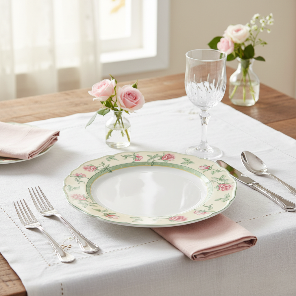 Hutschenreuther Medley Parklane: Speiseteller / flacher Teller - charming rose