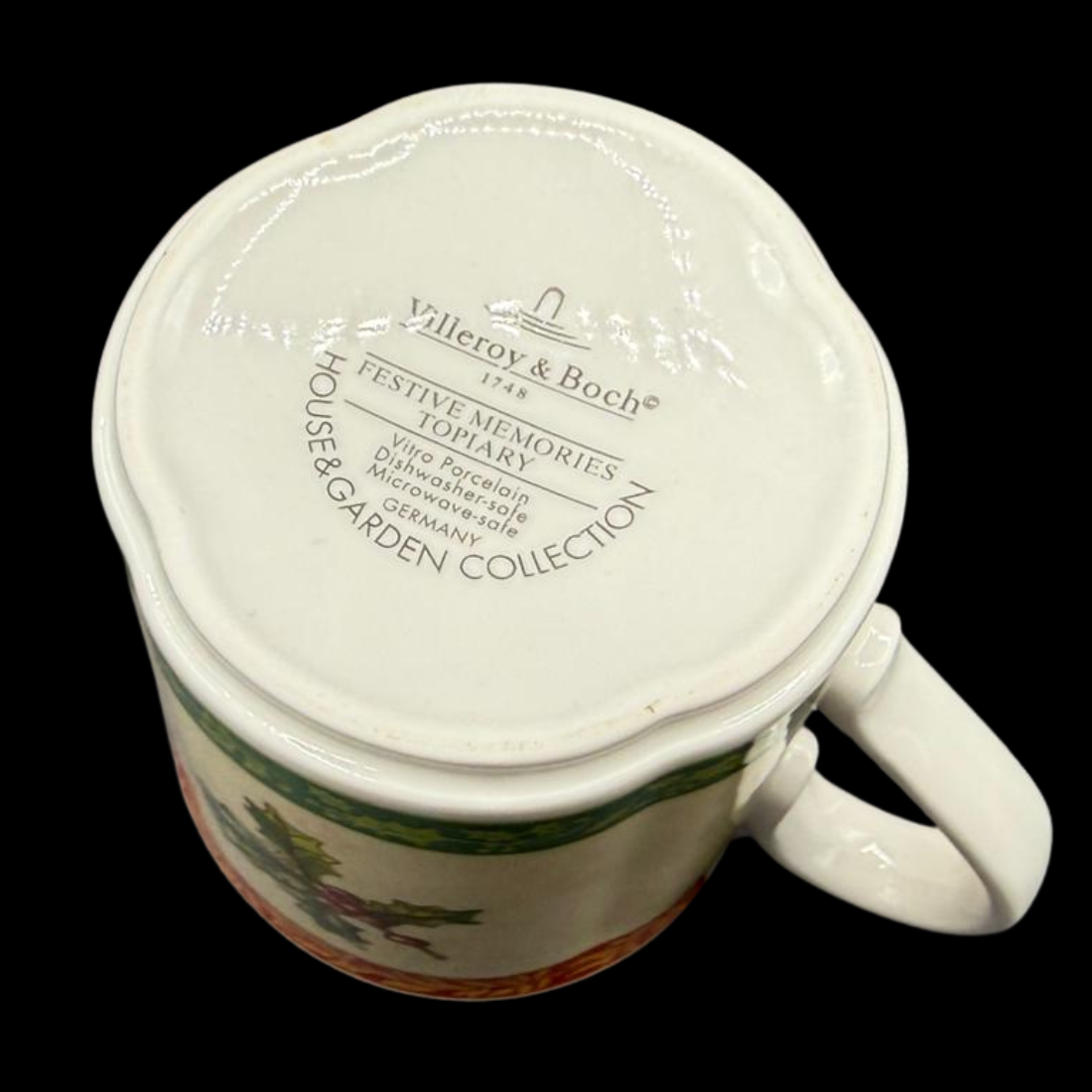 Villeroy & Boch Festive Memories: Henkelbecher / Kaffeebecher - Topiary