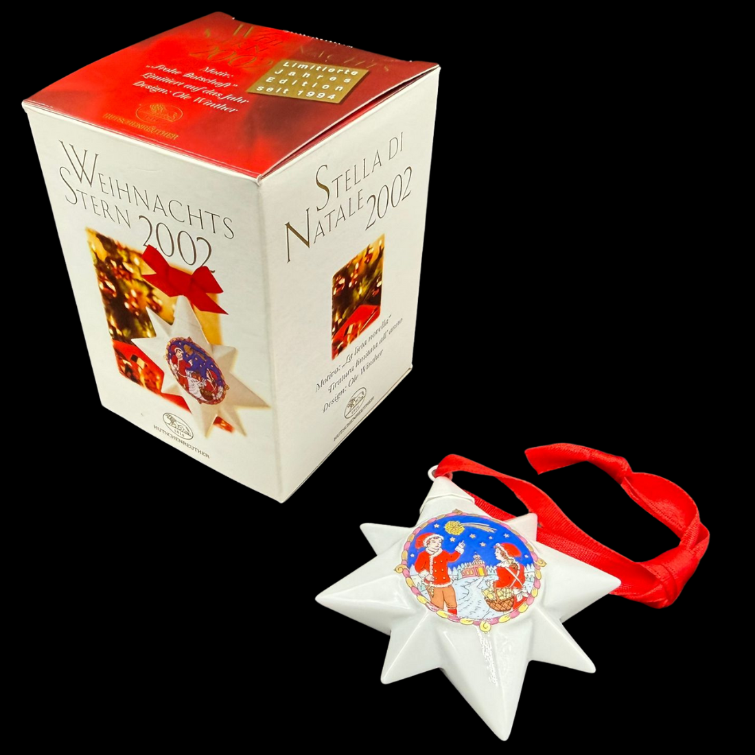 Hutschenreuther Weihnachtsstern: 2002 - neu und in OVP