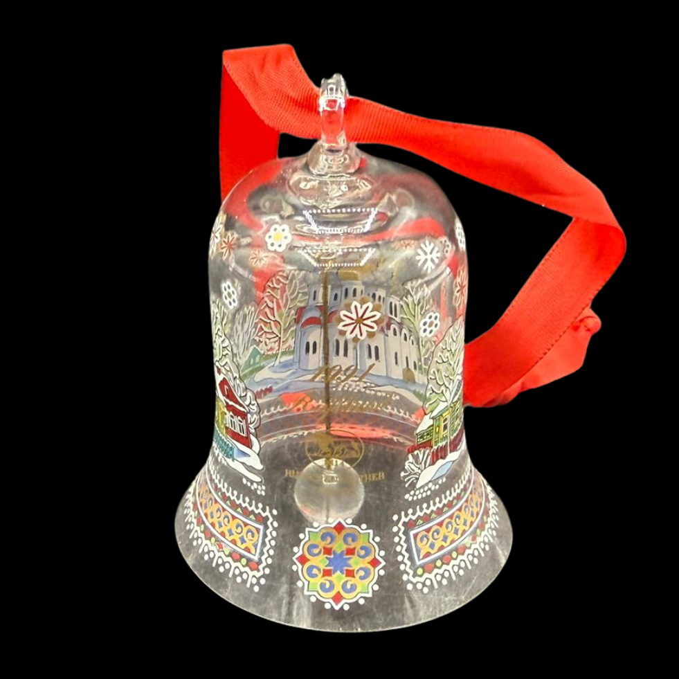 Hutschenreuther Weihnachtsglocke: 1991 - Glas / Kristall