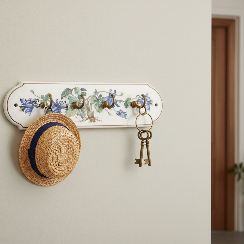 Villeroy & Boch Botanica: Handtuchhalter / Hakenleiste / Halter aus Porzellan